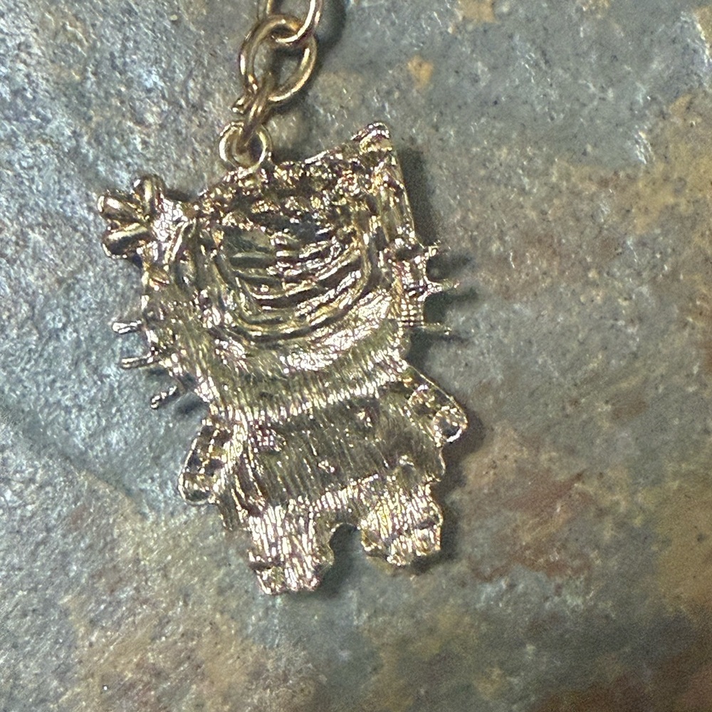 NWOT Silver & Rhinestone Kitty Keychain - Picture 4 of 5